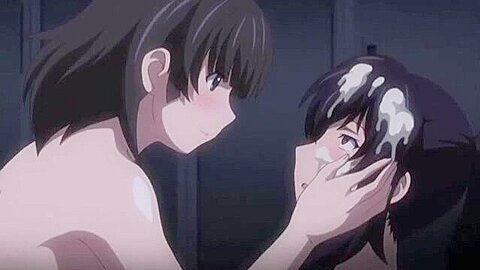 He restrains the woman with tentacles and thrusts them into her upper and lower mouth to control her.